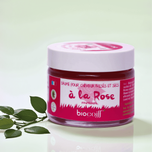 Baume Rose Cheveux Secs et Épais - baume nourrissant 50ml démêlant pour cheveux secs et épais