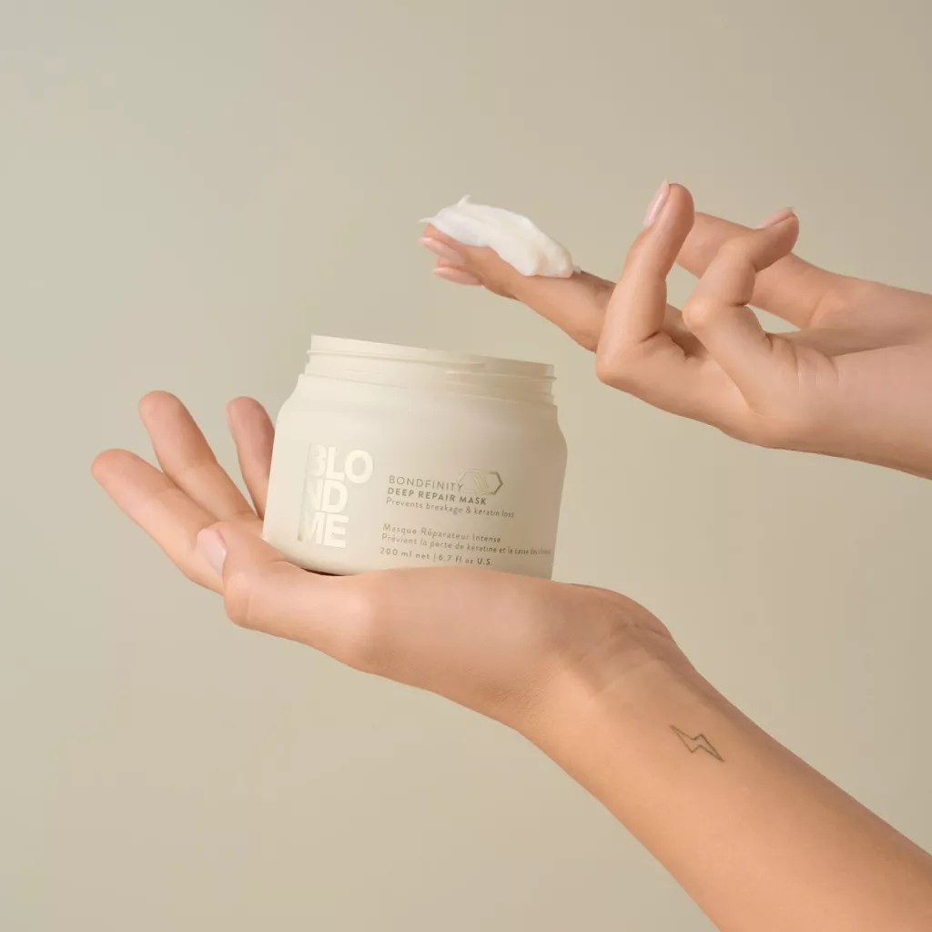 BLONDME Masque Réparateur Intense Bondfinity – Cheveux Sublimés (200 ml) – Image 2