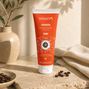 Masque repigmentant Cuivré Vitality’s pour raviver les reflets chauds et lumineux.