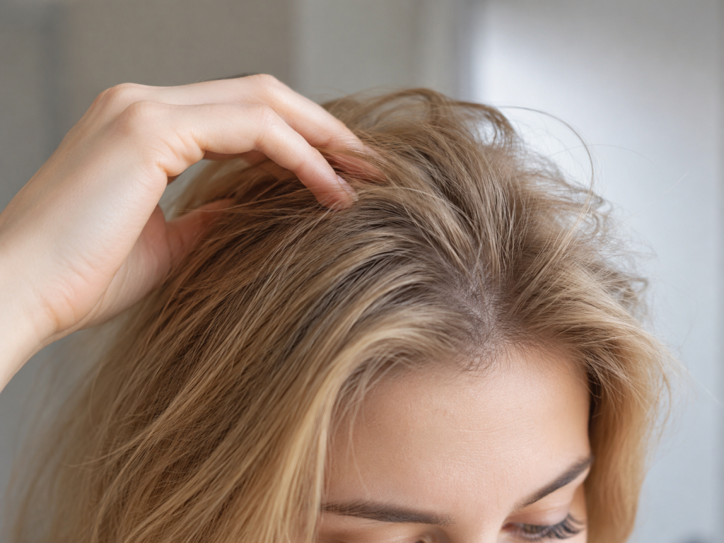 Observer les racines et la finesse des cheveux
