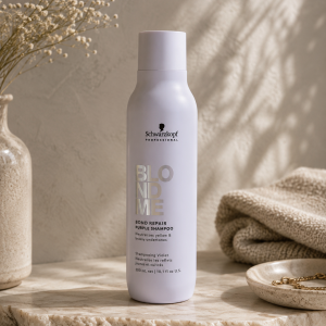 Shampooing Violet Bond Repair BLONDME - shampooing violet anti-jaune pour blond froid et lumineux